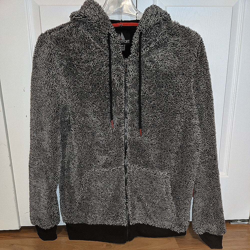 Montfort Sherpa Hoodie small Gray men's ActiveWear